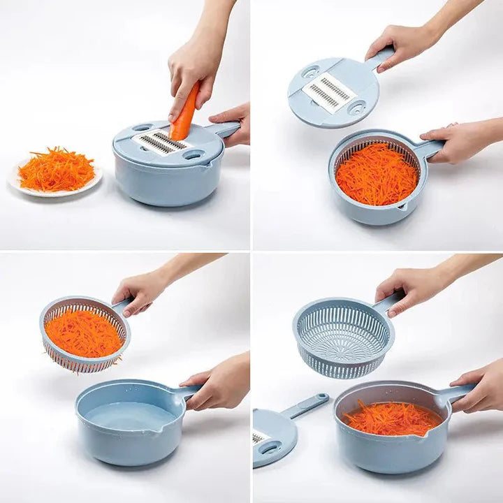 ChopMaster 3-in-1 Groentesnijder - Snijd, Hak & Snipper
