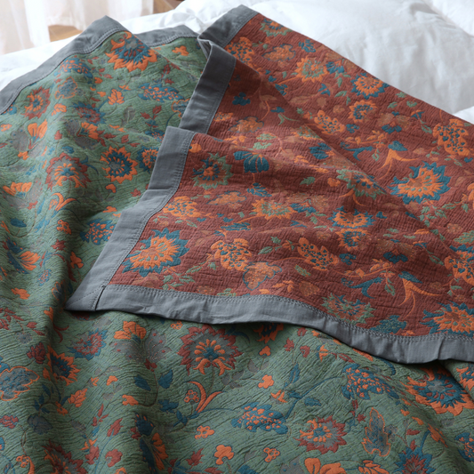 Gothel™ Retro Bloemendeken – Luxe Vintage Sfeer