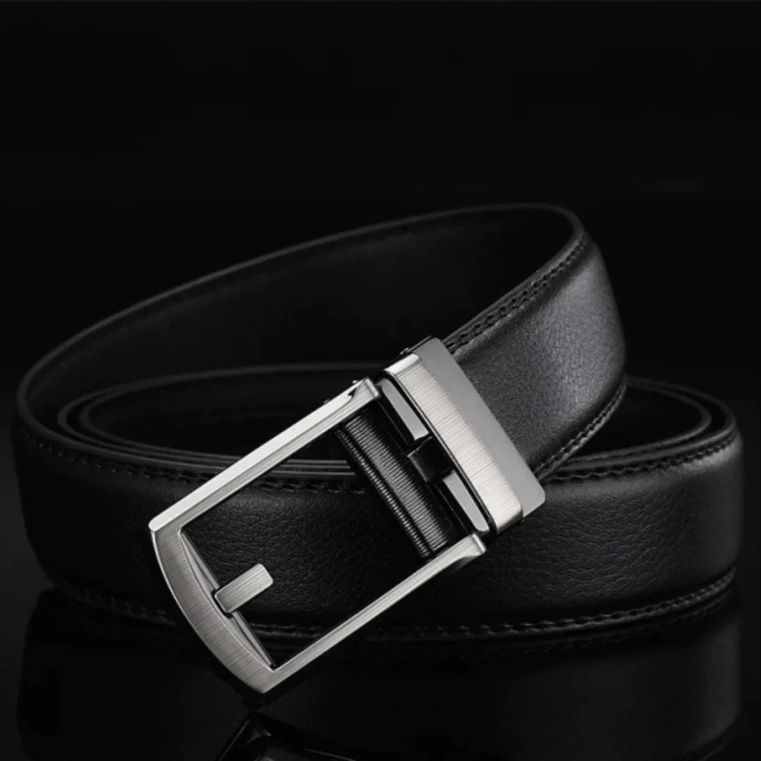EliteSlide Belt – Luxe Leren Verstelbare Accessoire