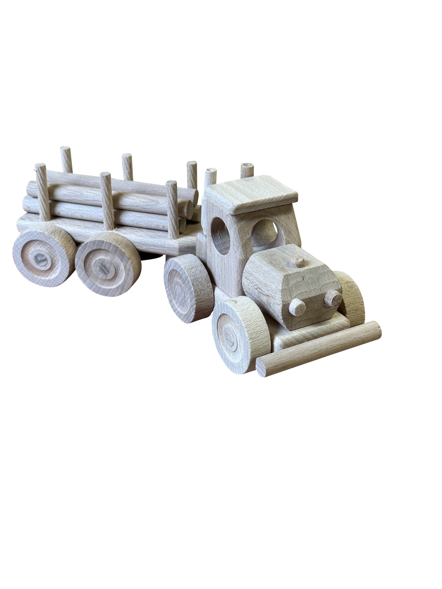 WoodTruck – Houten Speelvrachtwagen met Aanhanger