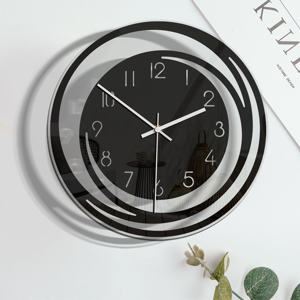 Elegante Stille Wandklok in Acryl – Modern en Stijlvol