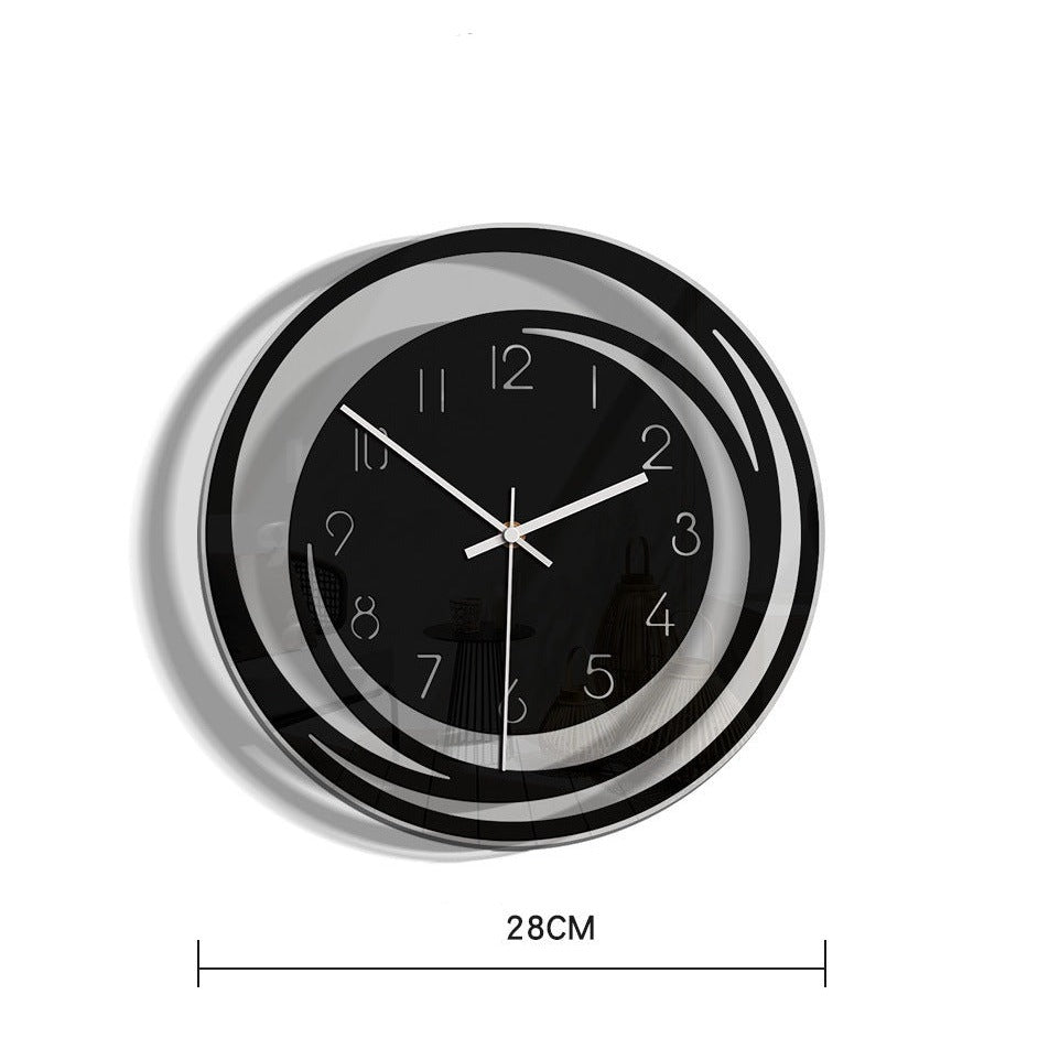 Elegante Stille Wandklok in Acryl – Modern en Stijlvol
