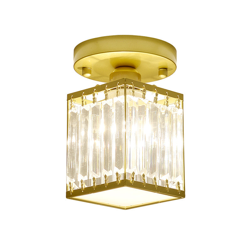 CrystalLuxe – Zwart-Gouden Kristallen Plafondlamp