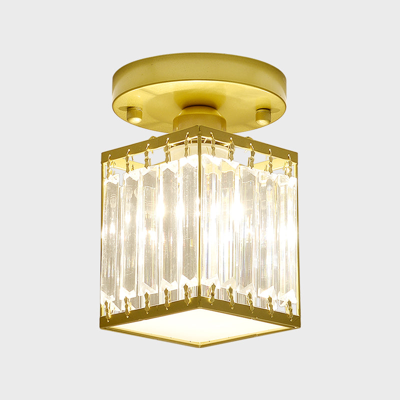 CrystalLuxe – Zwart-Gouden Kristallen Plafondlamp