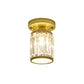 CrystalLuxe – Zwart-Gouden Kristallen Plafondlamp