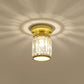 CrystalLuxe – Zwart-Gouden Kristallen Plafondlamp