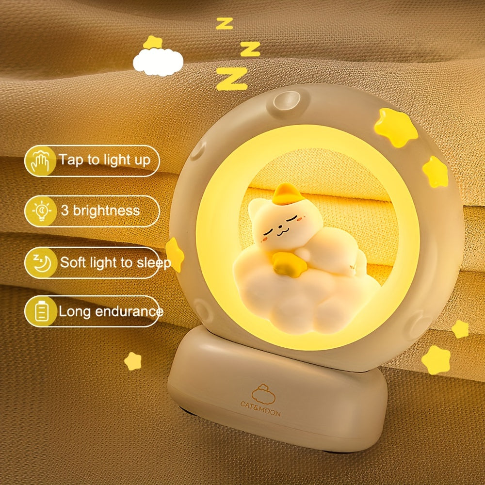SleepyCat Lamp - Dimbare USB Kat Nachtlamp