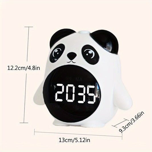 PandaGlow Clock - Schattige Oplaadbare Wekker met Temperatuur