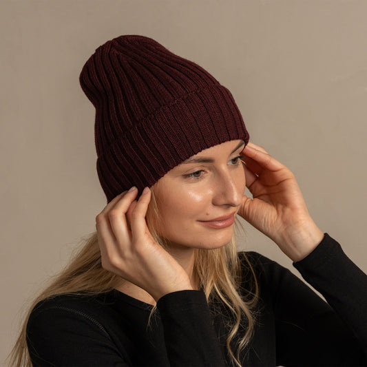 CozyMerino Beanie - Luxe Merinowol Muts voor Dames