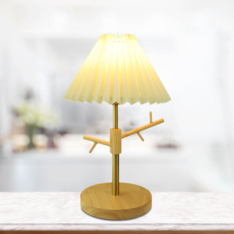 GloShine - Scandinavische Nachtlamp met Opbergplank