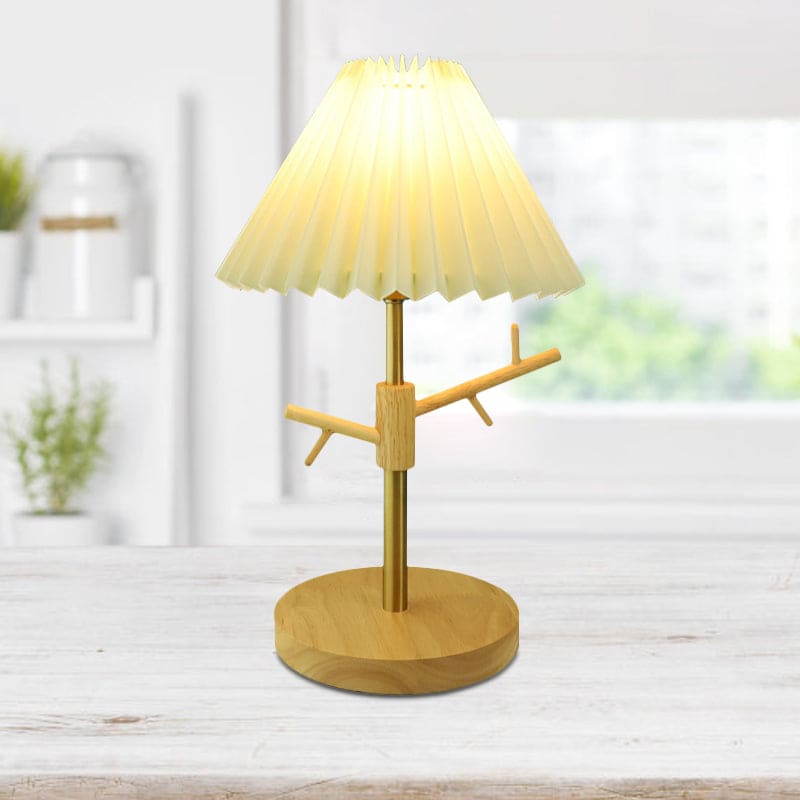 GloShine - Scandinavische Nachtlamp met Opbergplank