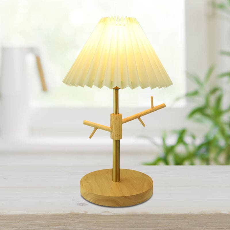 GloShine - Scandinavische Nachtlamp met Opbergplank