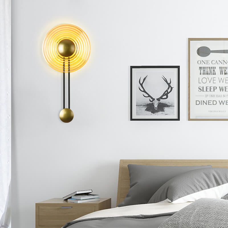 AuraLight – Strakke LED Wandlamp in Zwart