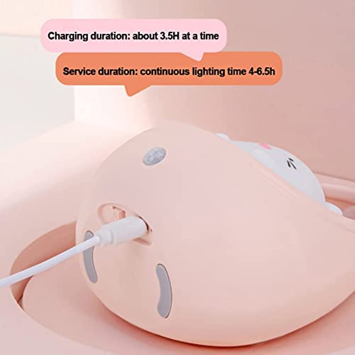 BunnyGlow - Oplaadbare Dieren Nachtlamp met Sensor