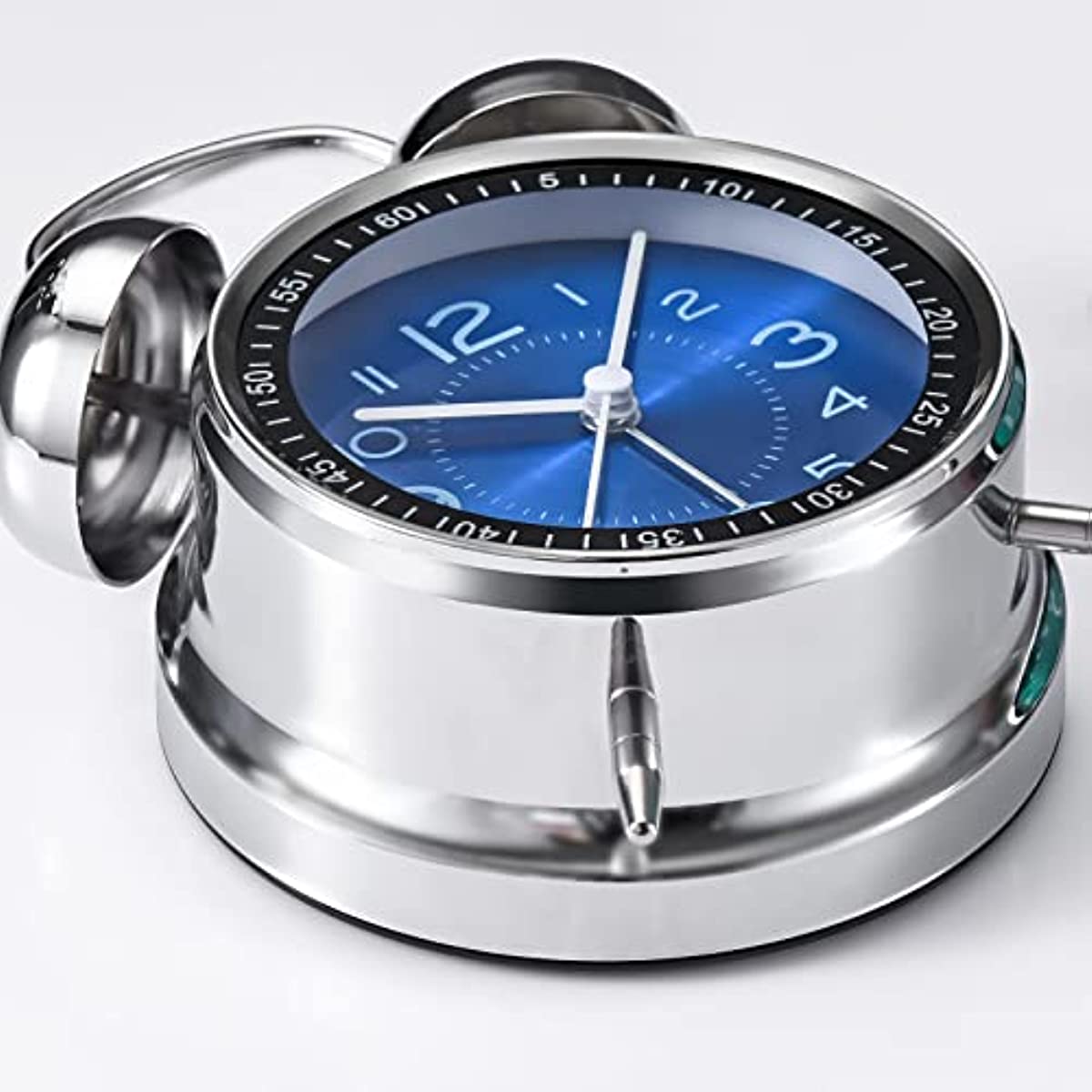 RetroBell Clock – Stijlvolle Stille Wekker met Verlichting