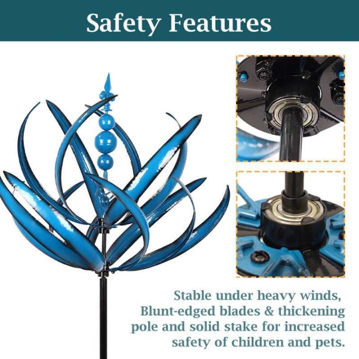 WindTwirl – Modern Tuin Windspinner voor Buiten