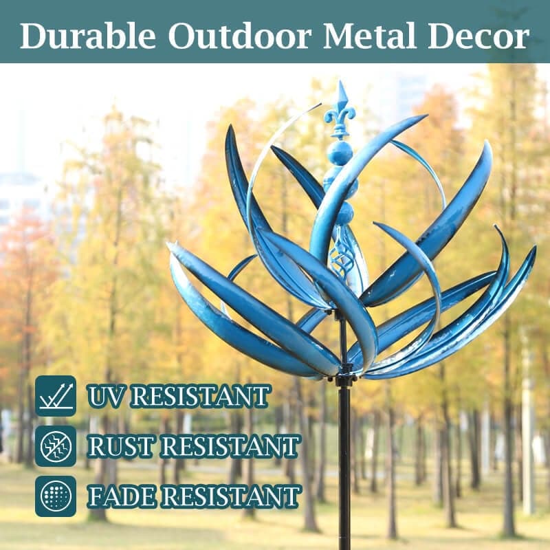 WindTwirl – Modern Tuin Windspinner voor Buiten