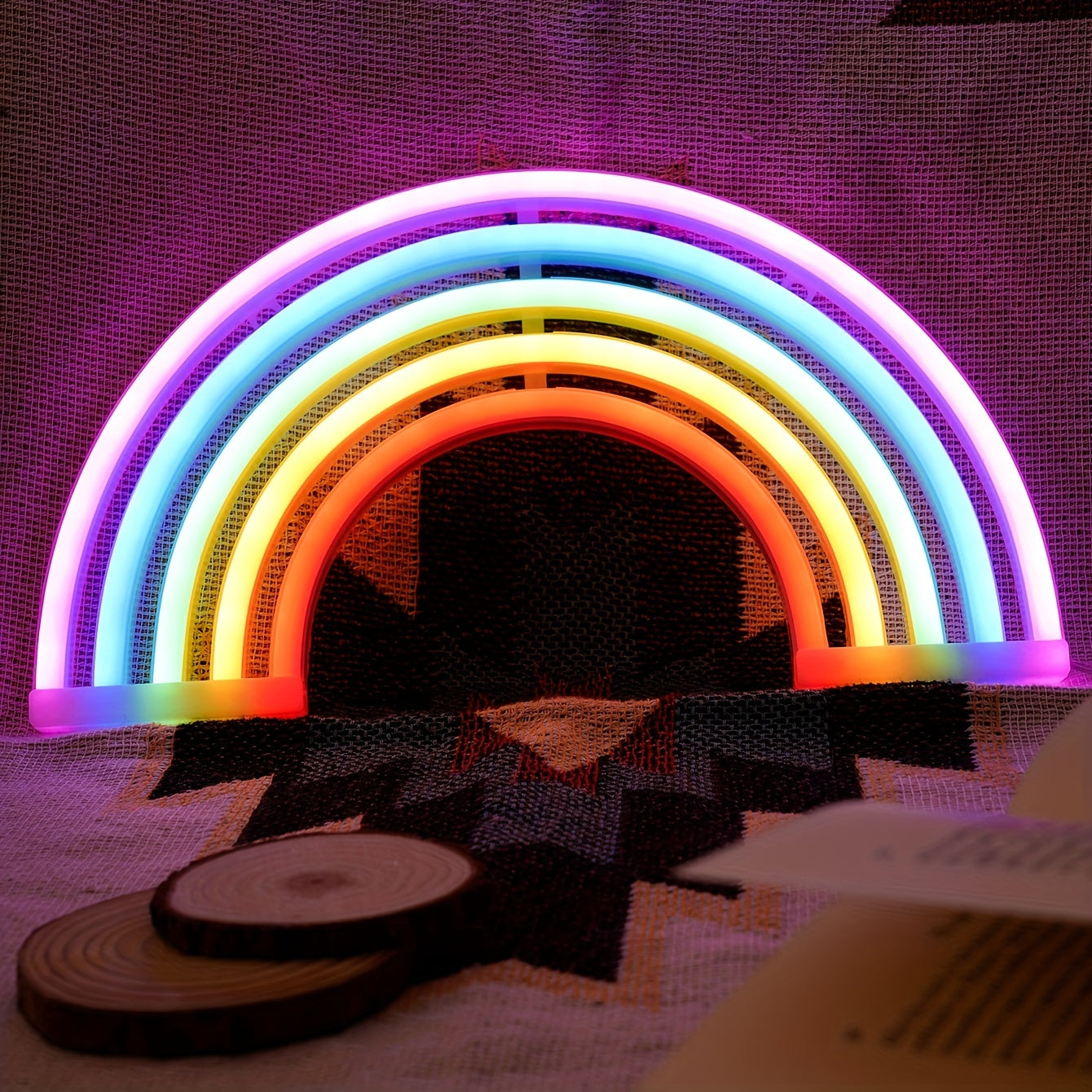 RainbowLight – Kleurige Neon LED Lamp met USB/Batterij
