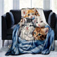 FluffyCat – Zachte Flanellen Dekken met Kattenprint