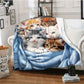 FluffyCat – Zachte Flanellen Dekken met Kattenprint