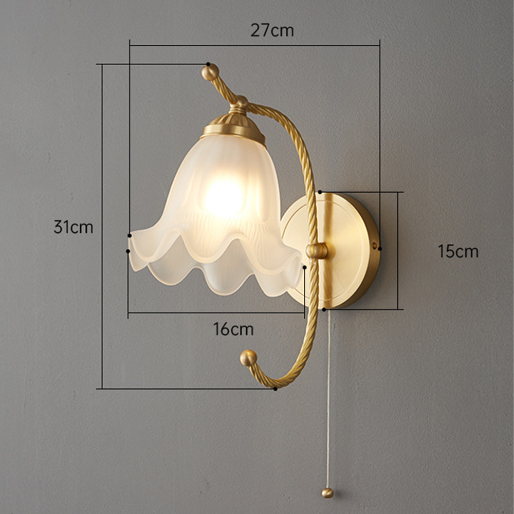VintageGlow – Retro Glazen Wandlamp voor Sfeer
