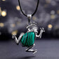Gaia Natuurlijke Kristallen Meditatieketting met Kikker Design