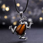 Gaia Natuurlijke Kristallen Meditatieketting met Kikker Design