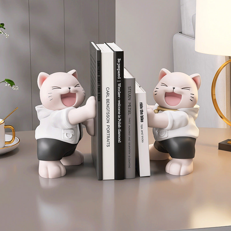 CharmingBear – Speelse Boekensteunen van Hars voor Decoratie