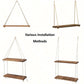 DecoShelf - Elegante Zwevende Plank met Verstelbaar Touw