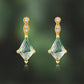 Elegant Moosagaat en Witte Zirkon Sieraad Set - Lana