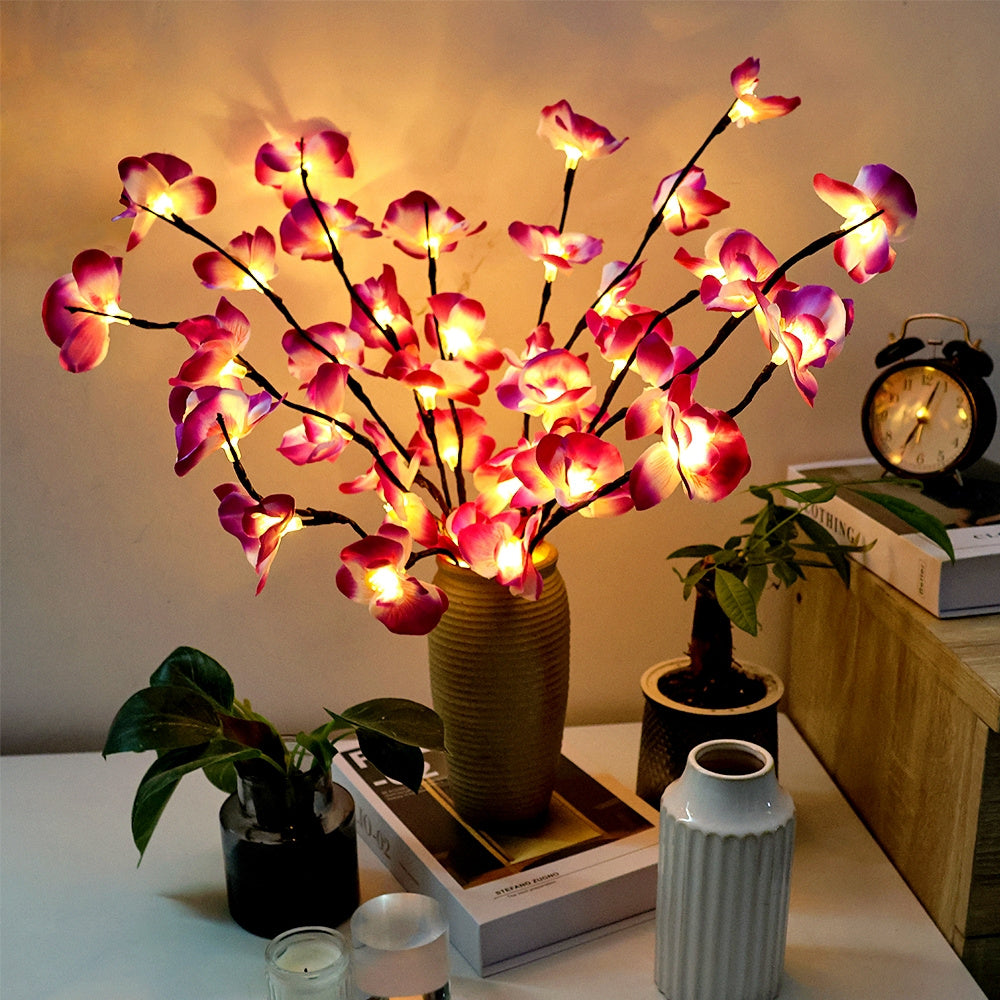 OrchidGlow – Luxe Phalaenopsis Orchidee met LED Verlichting