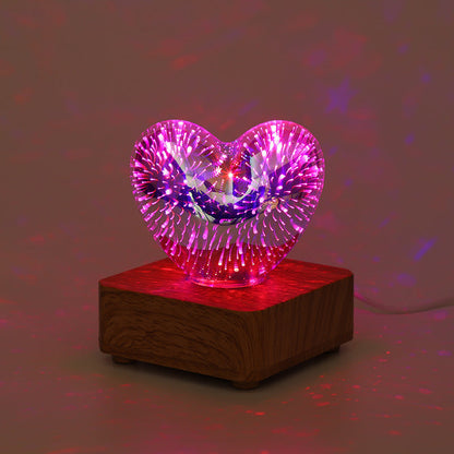 LoveLight Lamp - 3D LED Nachtlamp Hartvuurwerk