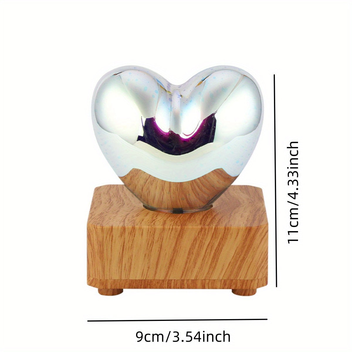 HeartGlow - 3D Hart LED Nachtlamp - USB Verlichting