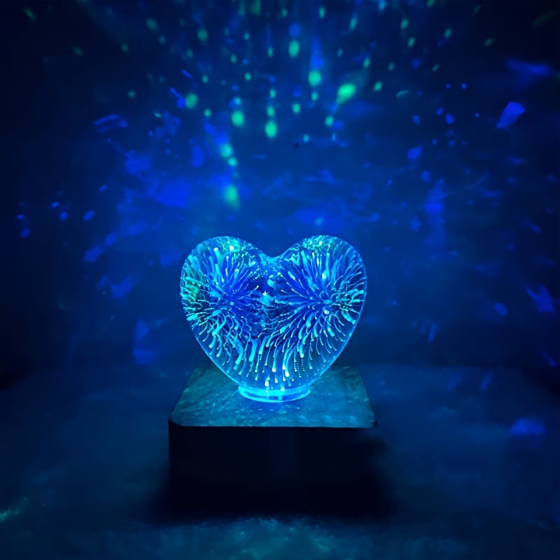 HeartGlow - 3D Hart LED Nachtlamp - USB Verlichting