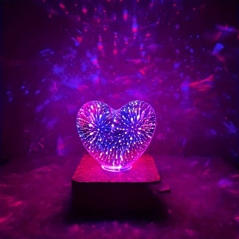 HeartGlow - 3D Hart LED Nachtlamp - USB Verlichting