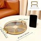 Gilded Elegance – Luxe Serveerschaal met Gouden Handgrepen