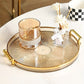 Gilded Elegance – Luxe Serveerschaal met Gouden Handgrepen