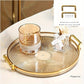 Gilded Elegance – Luxe Serveerschaal met Gouden Handgrepen