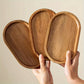 ChicTray - Elegant Ovaal Dienblad van Massief Hout