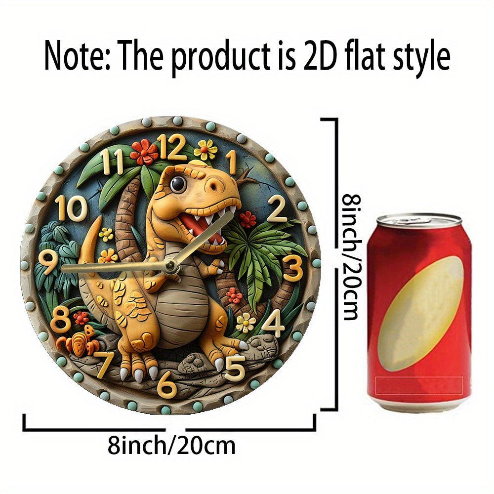 DinoTime Clock – Speelse Dinosaurus Muurdecoratie