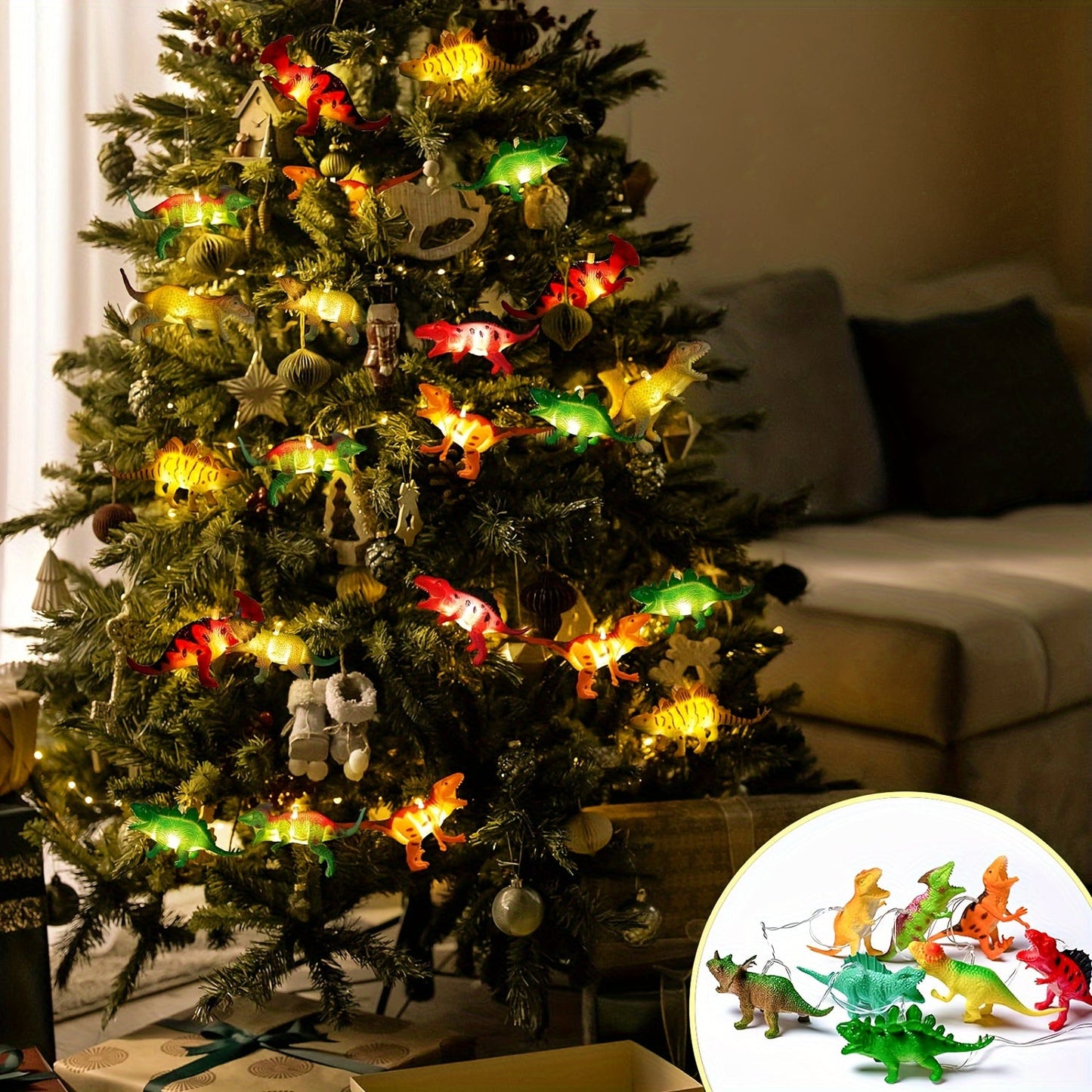 DinoGlow – LED Verlichting Slinger met Dinosaurus Design