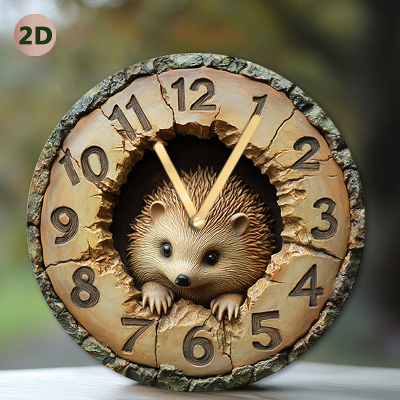 HedgeTime Clock – Stijlvolle Egel Wanddecoratie 20 cm