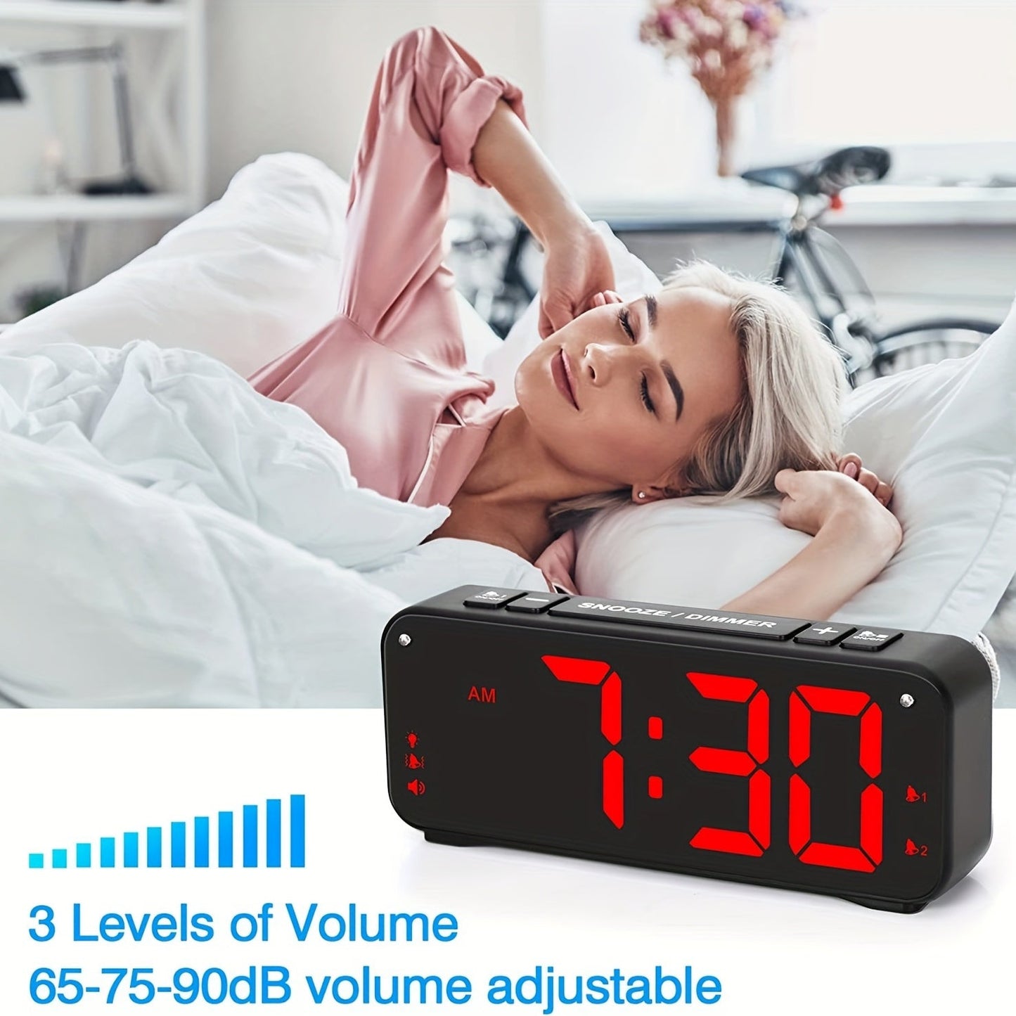 LoudClock - Premium Vibrerende Wekker met LED Scherm