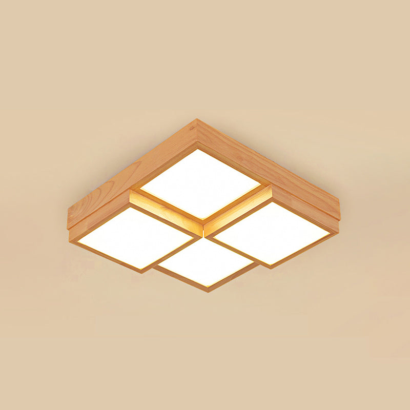 RusticGlow Pendant - Meerdere Lichten in Natuurlijk Hout