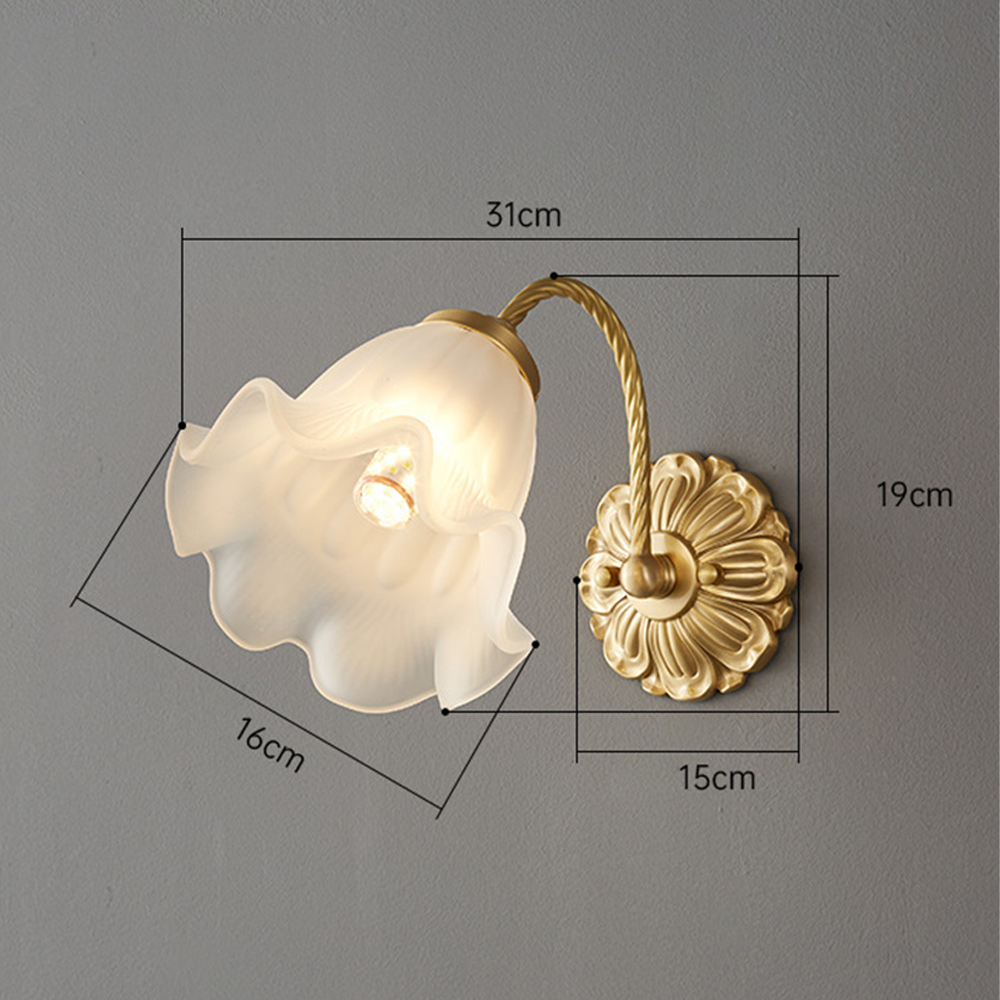 VintageGlow – Retro Glazen Wandlamp voor Sfeer