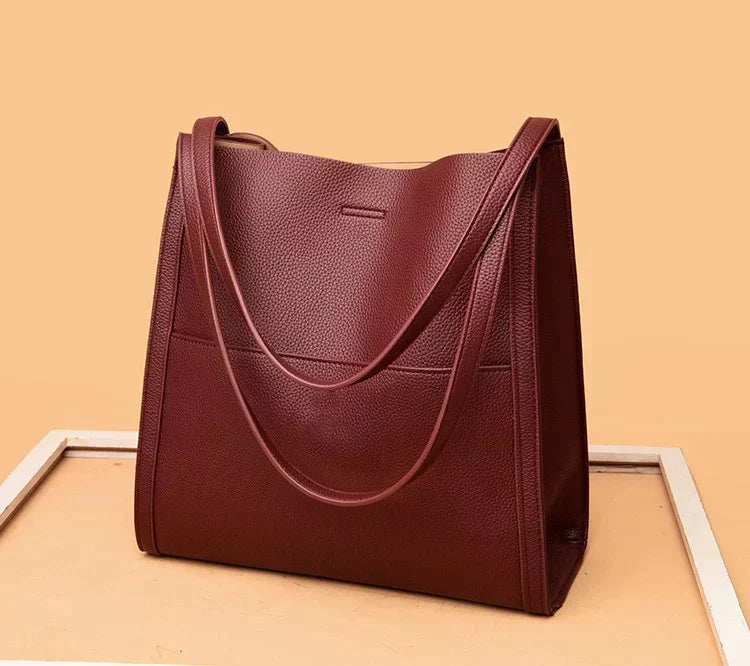 LuxeCarry - Elegante Leren Schoudertas voor Dames