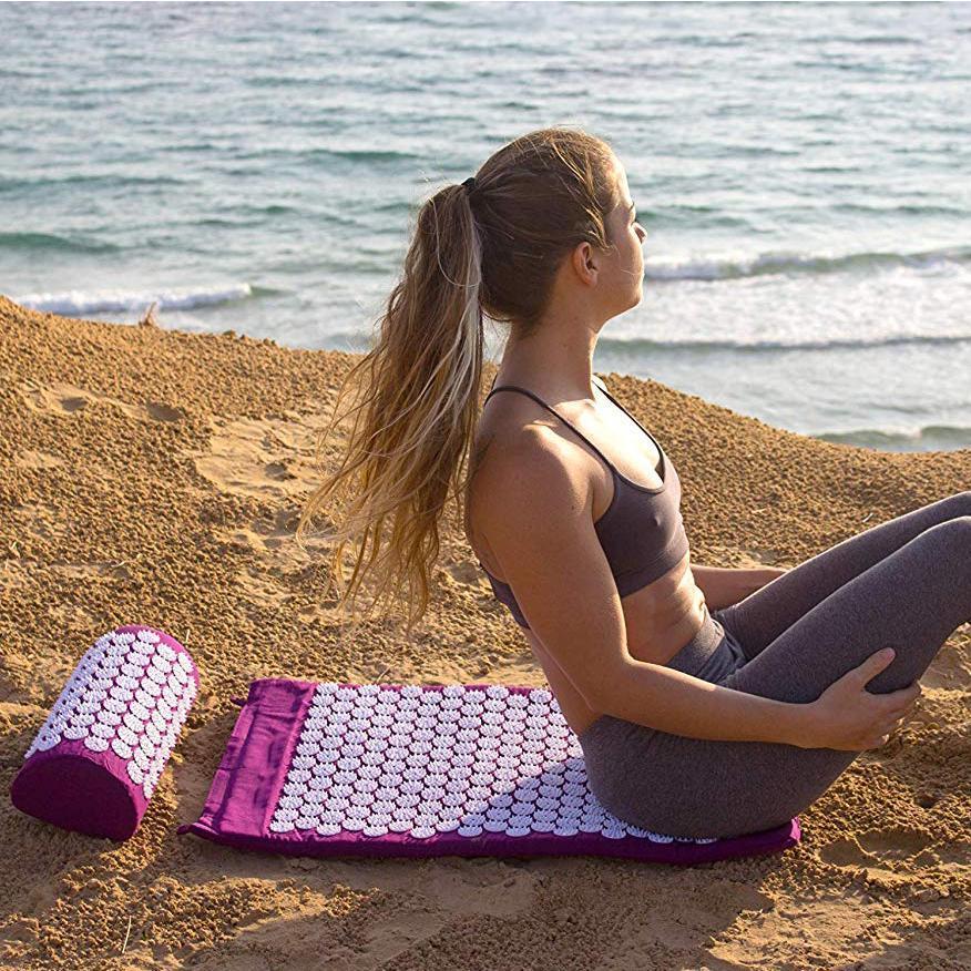 RelaxPress – Acupressuur Yogamat en Kussenset