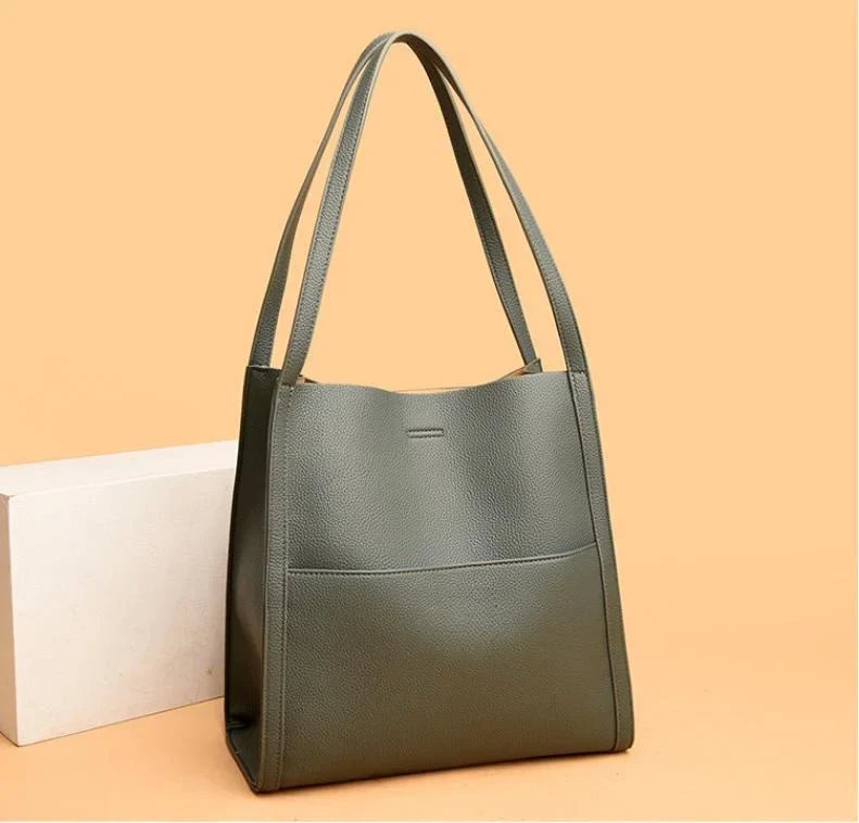 LuxeCarry - Elegante Leren Schoudertas voor Dames