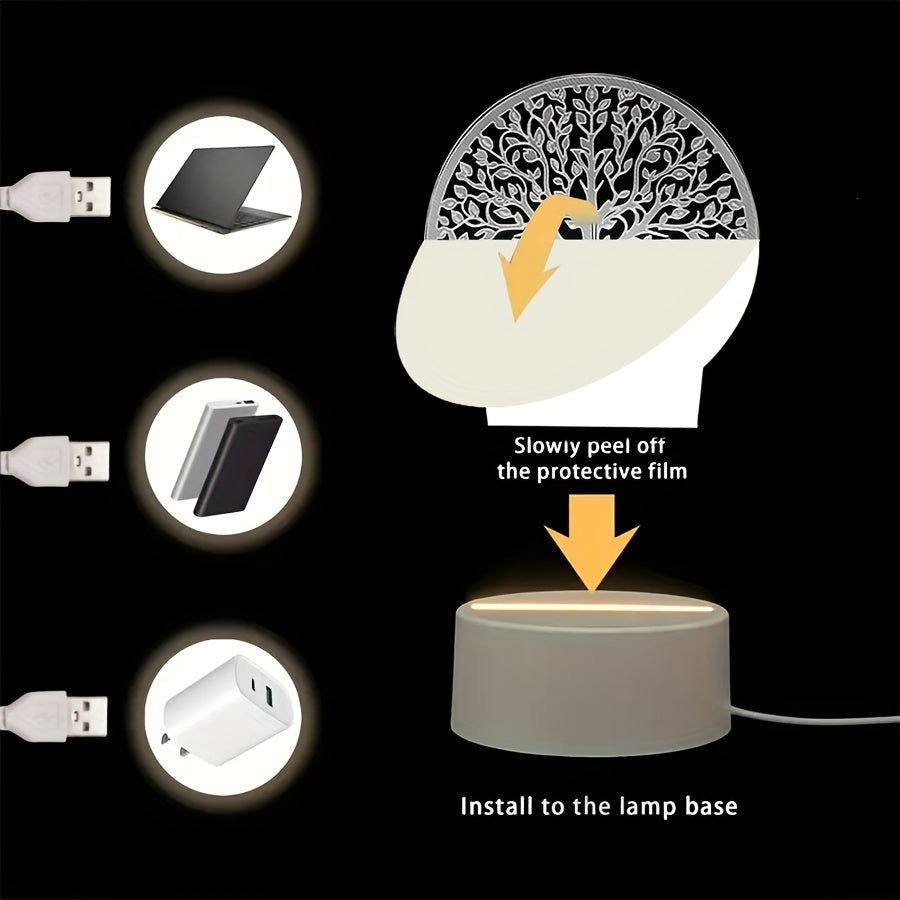 GlowTree Lamp - 3D Acryl Nachtlamp USB