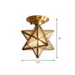 StarGlow – Elegante Messing Plafondlamp voor Slaapkamer